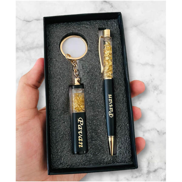 Golden Flake Pen Keychain Combo